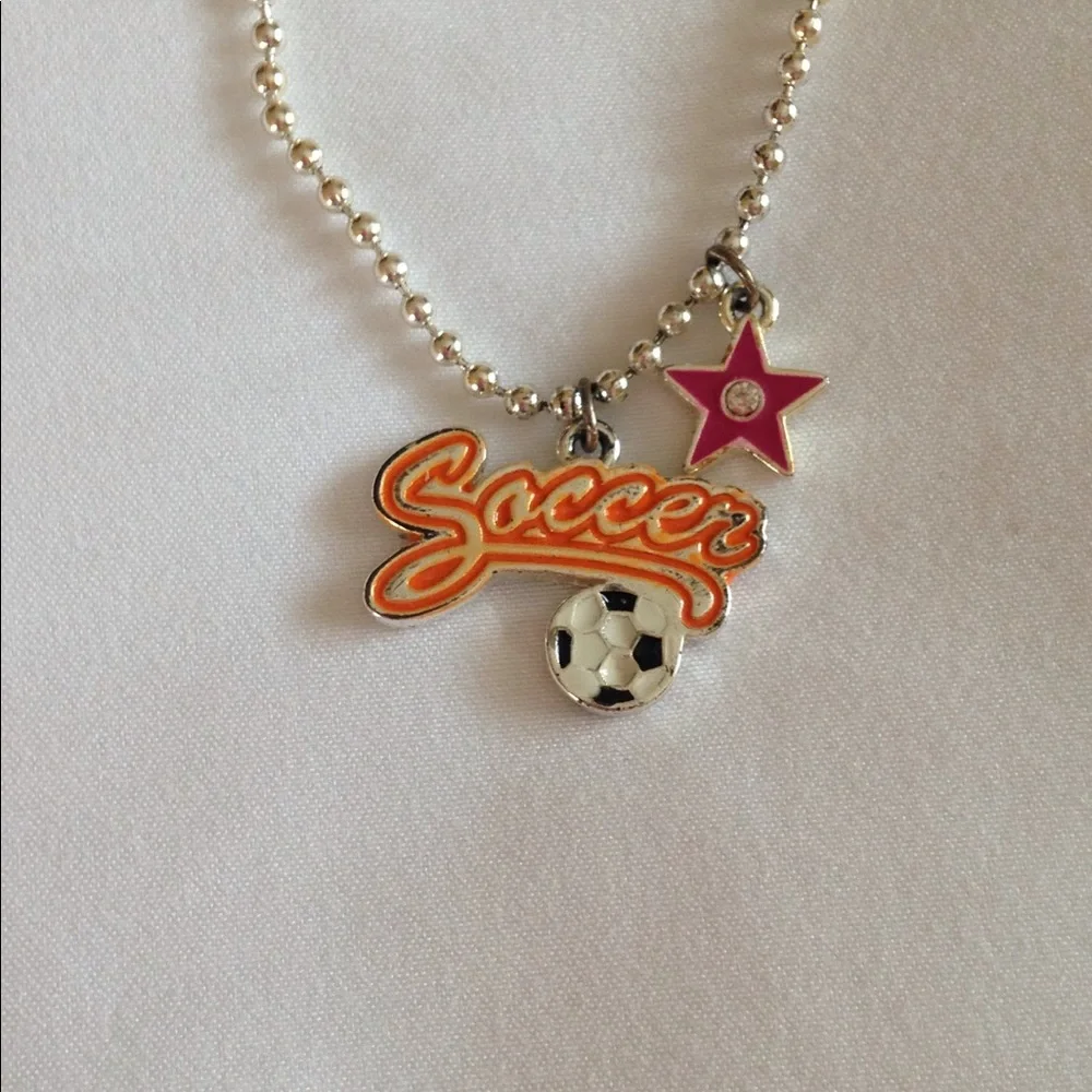 Girls Soccer Necklace